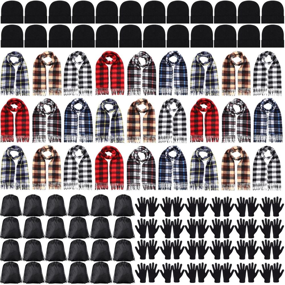 5319 96 Pcs Winter Homeless Care Package Supplies Bulk Warm Beanies Hat